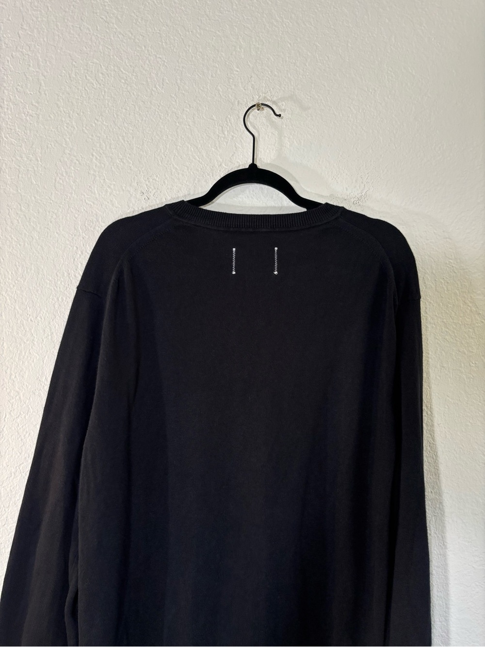 Reigning Champ Cotton Linen Regatta Crewneck Sweater Size XL Black - Picture 8 of 14